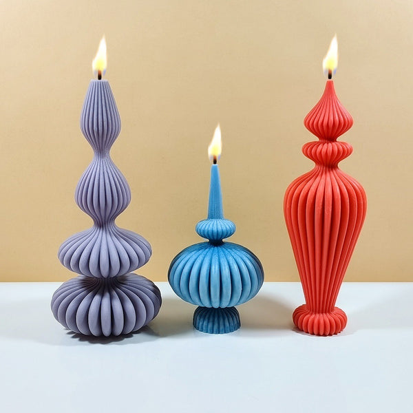 Irregular Texture Column Silicone Mold Mould Candle Epoxy Resin Soap
