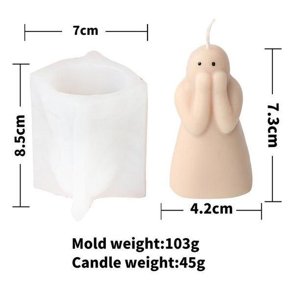 Halloween Ghost Ghoul Silicone Mold Mould Candle Epoxy Resin Soap