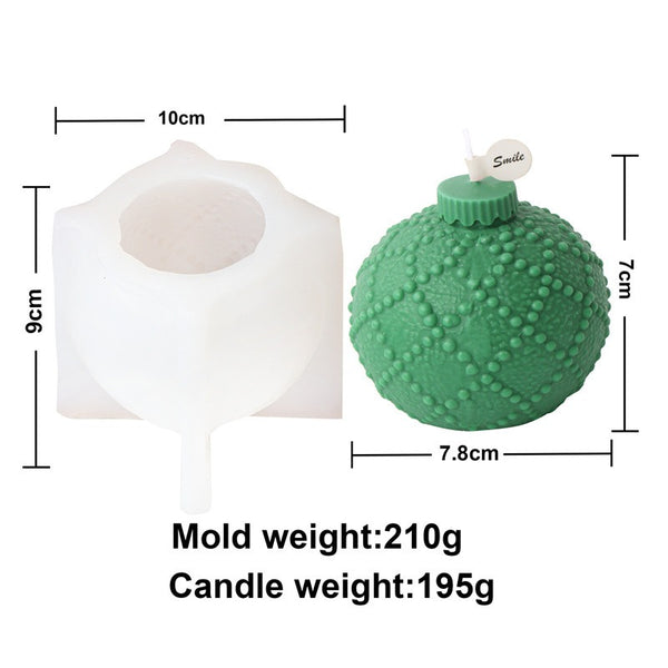 Christmas Tree Ornament Bauble Balls Silicone Mold Mould Candle Epoxy Resin Soap