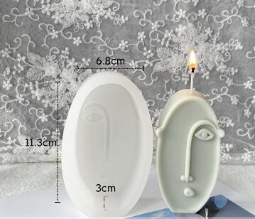 Human Face Abstract Expression Silicone Mold Mould Candle Epoxy Resin Soap