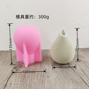 Textured Water Drop Vase Silicone Mold Mould Candle Epoxy Resin Soap