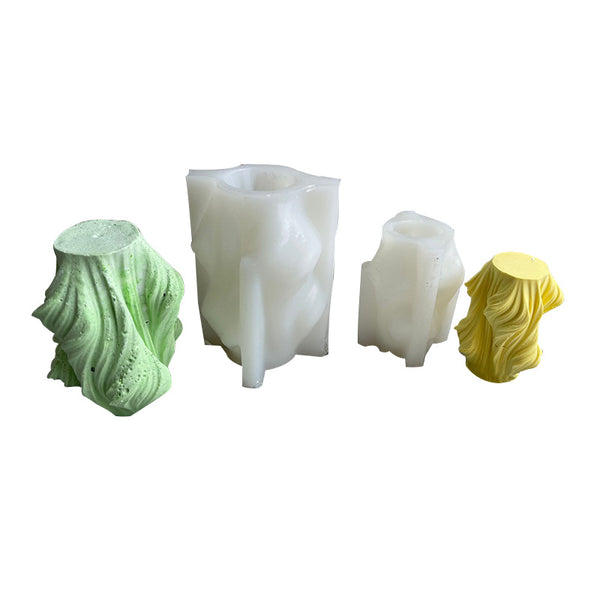 Geometric Wave Rotating Silicone Mold Mould Candle Epoxy Resin Soap