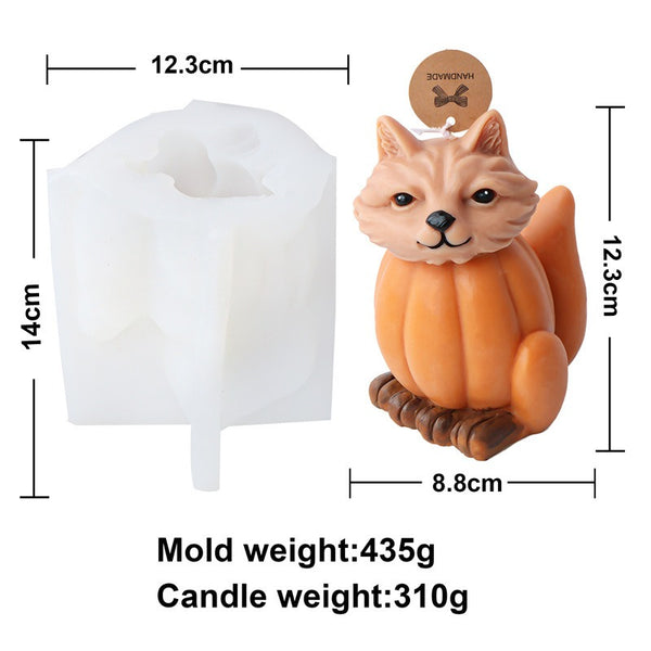 Halloween Pumpkin Ghost Witch Fox Owl Silicone Mold Mould Candle Epoxy Resin Soap