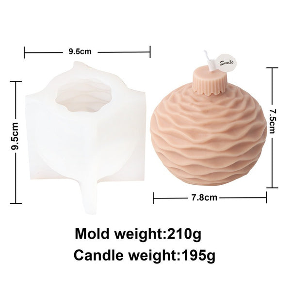 Christmas Tree Ornament Bauble Balls Silicone Mold Mould Candle Epoxy Resin Soap
