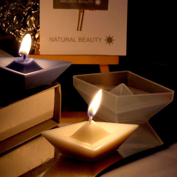 Origami Paper Boat Silicone Mold For Candle Epoxy Resin Soap Making