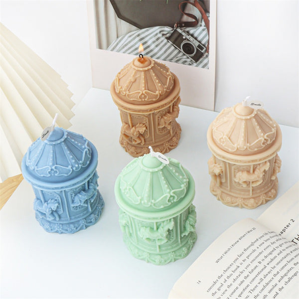 Fairground Carousel Magic Roundabout Mold Mould Candle Epoxy Resin Soap Making