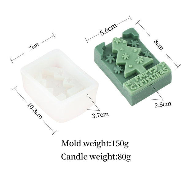 Santa Claus Bell Christmas Tree Mold Mould Candle Epoxy Resin Soap Making