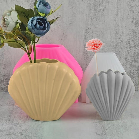 Shell Vase Silicone Mold Mould Candle Epoxy Resin Soap