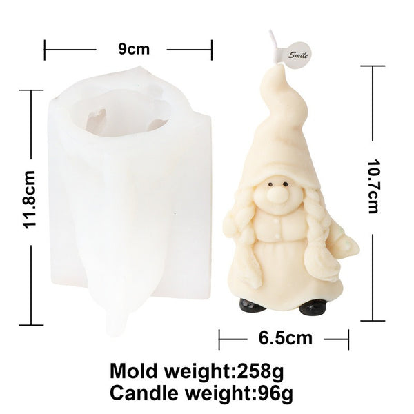 Santa Claus Christmas Tree Snowman Reindeer Mold Mould For Candle Epoxy Resin Soap Making