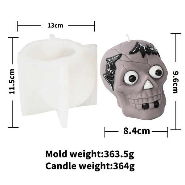 Halloween Skulls Bat Crows Silicone Mold Mould Candle Epoxy Resin Soap