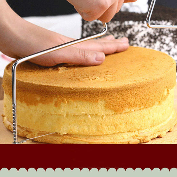 Stainless Steel Cake Double Wire Line Cuter Cutting Slicer Leveller Baking Tool
