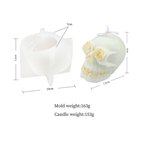 Halloween Skull Silicone Mold Mould Candle Epoxy Resin Soap