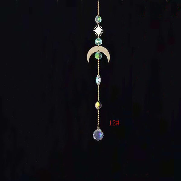 1pce Crystal Suncatcher Ball Prism Handmade Rainbow Maker Hanging Drop Pendant Decor