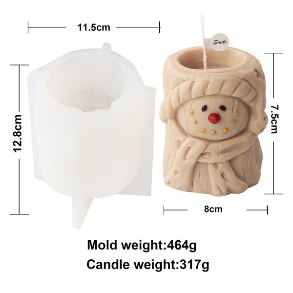 Santa Gingerbread Man Snowman Deer Head Mold Mould Candle Epoxy Resin Soap Making