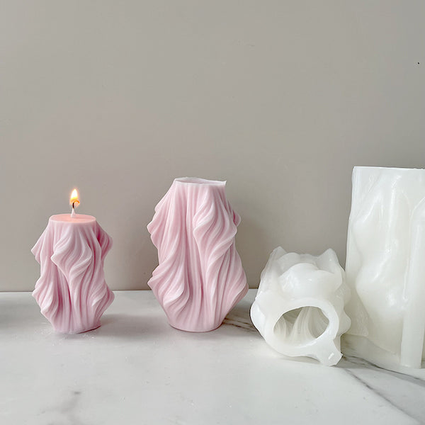 Geometric Wave Rotating Silicone Mold Mould Candle Epoxy Resin Soap