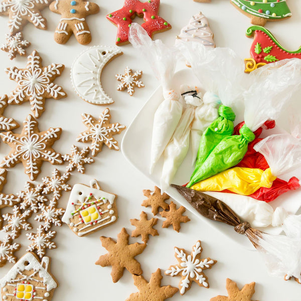 5 Pce Christmas Tree Snowman Snowflake Reindeer Cookie Biscuit Stainless Steel Cutters Molds