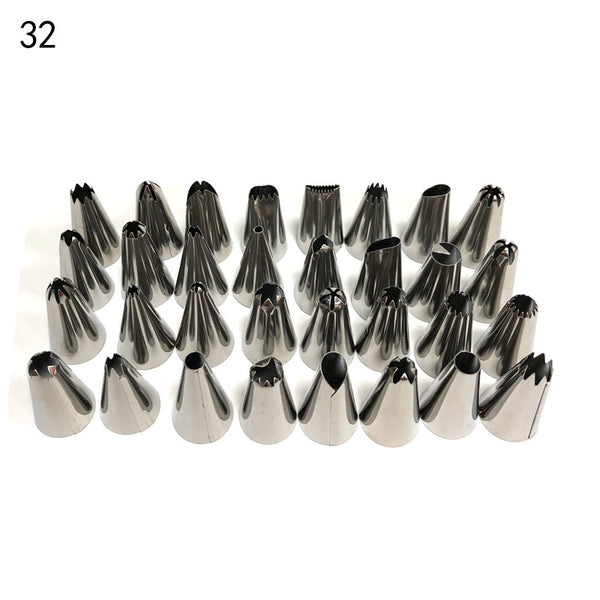 24 32 36 42 48 Pce Piping Icing Fondant Pastry Nozzles Tips Cake Cupcake Decorating