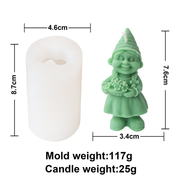Dwarf Dwarves Silicone Mold Mould Candle Epoxy Resin Soap