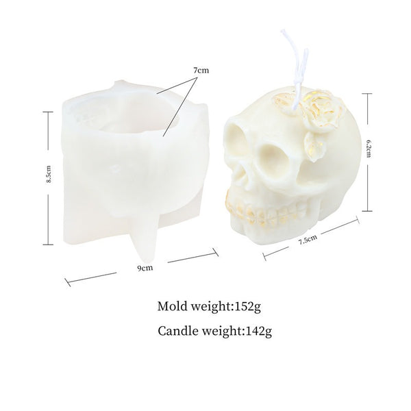 Halloween Skull Silicone Mold Mould Candle Epoxy Resin Soap