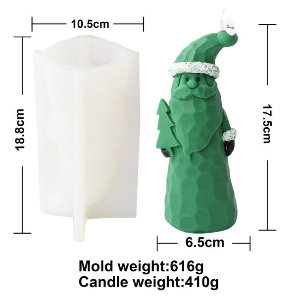 Santa Claus Christmas Tree Snowman Reindeer Mold Mould For Candle Epoxy Resin Soap Making