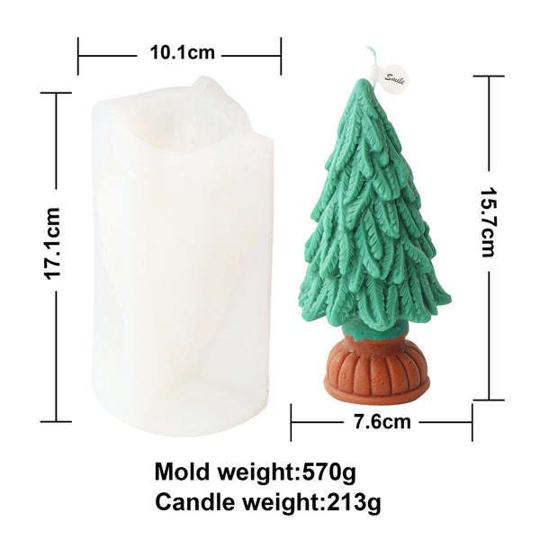 Christmas Tree Santa Claus Present Mold Mould Candle Epoxy Resin Soap Making