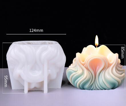 Wavy Shell Silicone Mold Mould Candle Epoxy Resin Soap 5 Designs