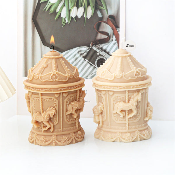 Fairground Carousel Magic Roundabout Mold Mould Candle Epoxy Resin Soap Making