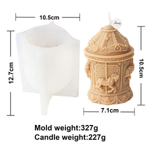 Fairground Carousel Magic Roundabout Mold Mould Candle Epoxy Resin Soap Making
