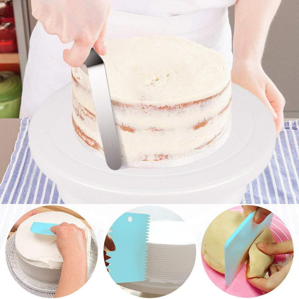 52 Pce Piping Icing Pastry Nozzles Tips Bags Turntable Scrapers Cake Decorating