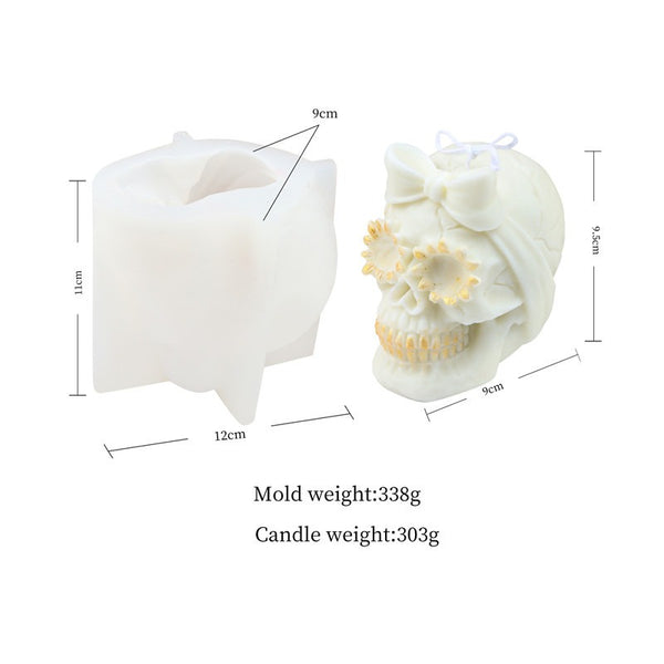 Halloween Skull Silicone Mold Mould Candle Epoxy Resin Soap