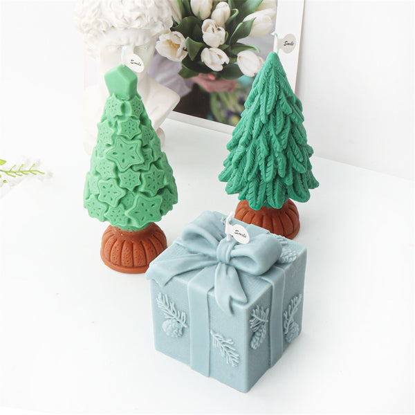 Christmas Tree Santa Claus Present Mold Mould Candle Epoxy Resin Soap Making
