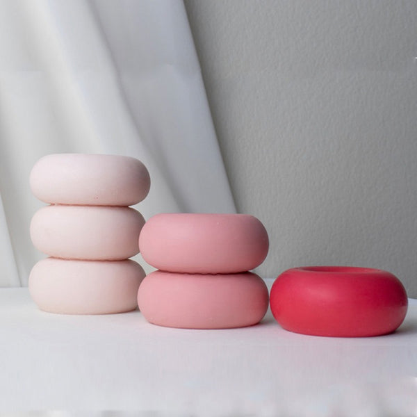 Geometric Donut Doughnut Silicone Mold Mould Candle Epoxy Resin Soap