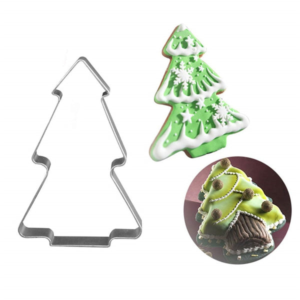 10 Pce Christmas Cookie Biscuit Cutter Mold Stainless Steel Metal Set