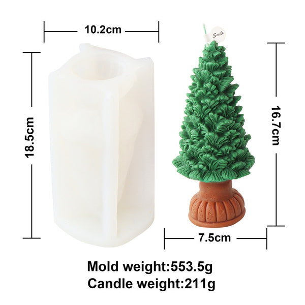 Christmas Tree Santa Claus Present Mold Mould Candle Epoxy Resin Soap Making