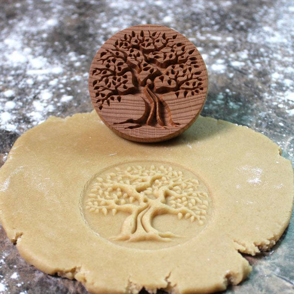 Beechwood Wooden Paw Print Bee Turtle Tree Biscuit Cookie Embossing Stamp Mold