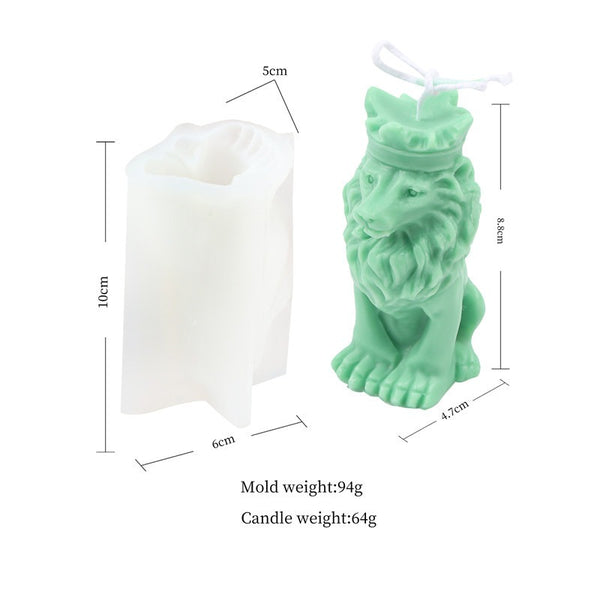 Dwarf Skull Lion Owl Figures Silicone Mold Mould Candle Epoxy Resin Soap