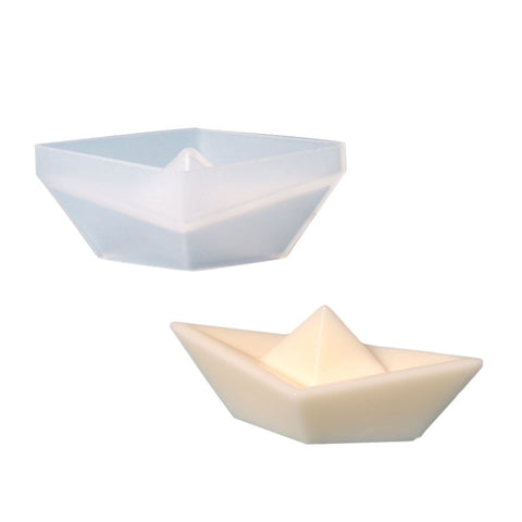 Origami Paper Boat Silicone Mold For Candle Epoxy Resin Soap Making