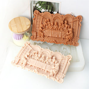 Last Supper Silicone Mold Mould For Candle Epoxy Resin Soap Making 23 x 14.5cm