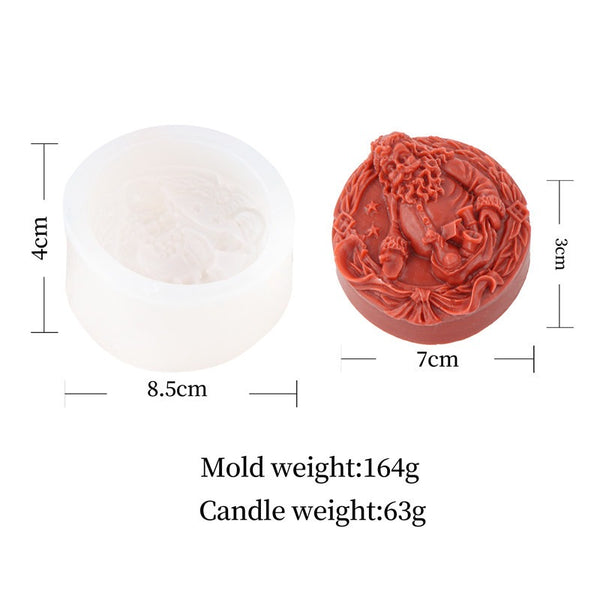 Santa Claus Bell Christmas Tree Mold Mould Candle Epoxy Resin Soap Making