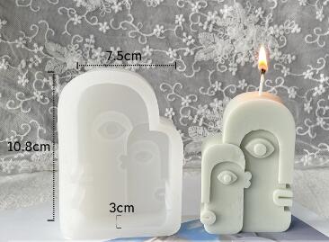 Human Face Abstract Expression Silicone Mold Mould Candle Epoxy Resin Soap
