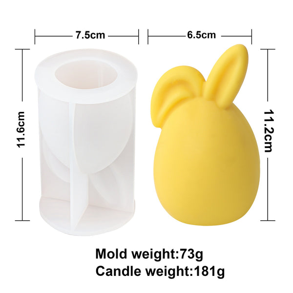 Easter Egg Bunny Silicone Mold Mould Candle Epoxy Resin Soap