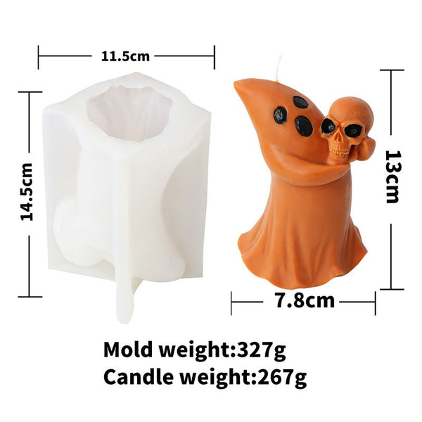 Halloween Ghost Ghoul Silicone Mold Mould Candle Epoxy Resin Soap