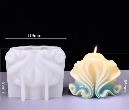 Wavy Shell Silicone Mold Mould Candle Epoxy Resin Soap 5 Designs