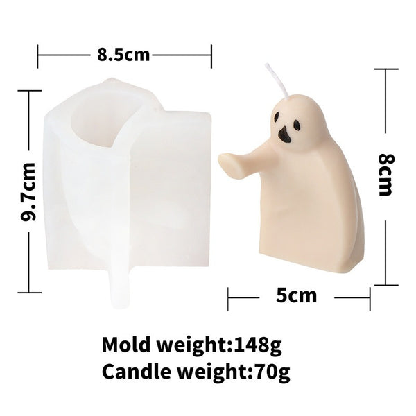 Halloween Ghost Ghoul Silicone Mold Mould Candle Epoxy Resin Soap