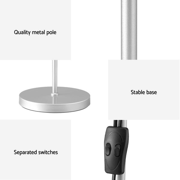 Artiss Floor Lamp Light Mother and Child Modern Living Room Office Reading Silver
