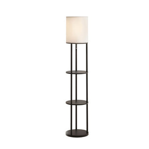 Artiss 3 Tier Shelf Storage LED Floor Lamp Light Stand Vintage Round