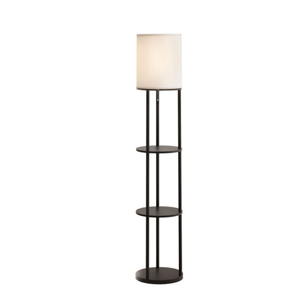 Artiss 3 Tier Shelf Storage LED Floor Lamp Light Stand Vintage Round