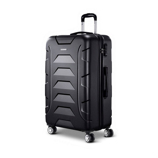Wanderlite 28" 75cm Luggage Trolley Travel Suitcase Set TSA Hard Case Lightweight Strap