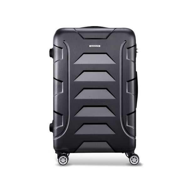 Wanderlite 28" 75cm Luggage Trolley Travel Suitcase Set TSA Hard Case Lightweight Strap