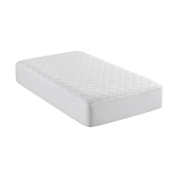 Giselle Waterproof Mattress Protector Cotton Quilted Fitted Cover 35cm Wall Single